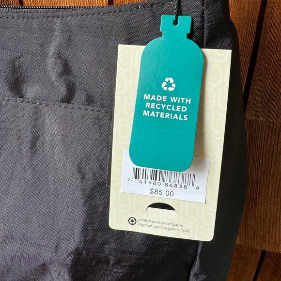 NWT Baggallini Black Joey Large Hobo with Adjustable Strap -10” H x 11" W x 5” D - Picture 14 of 14